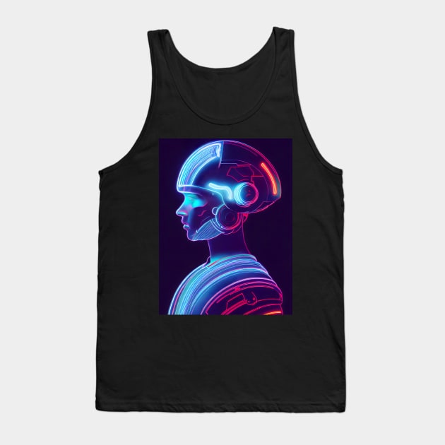 Artificial intelligence with human face Tank Top by RulizGi